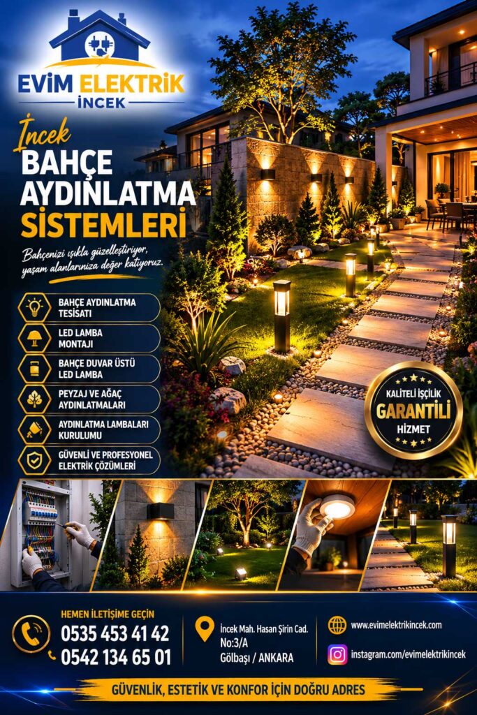 İncek Bahçe Aydınlatma Sistemleri