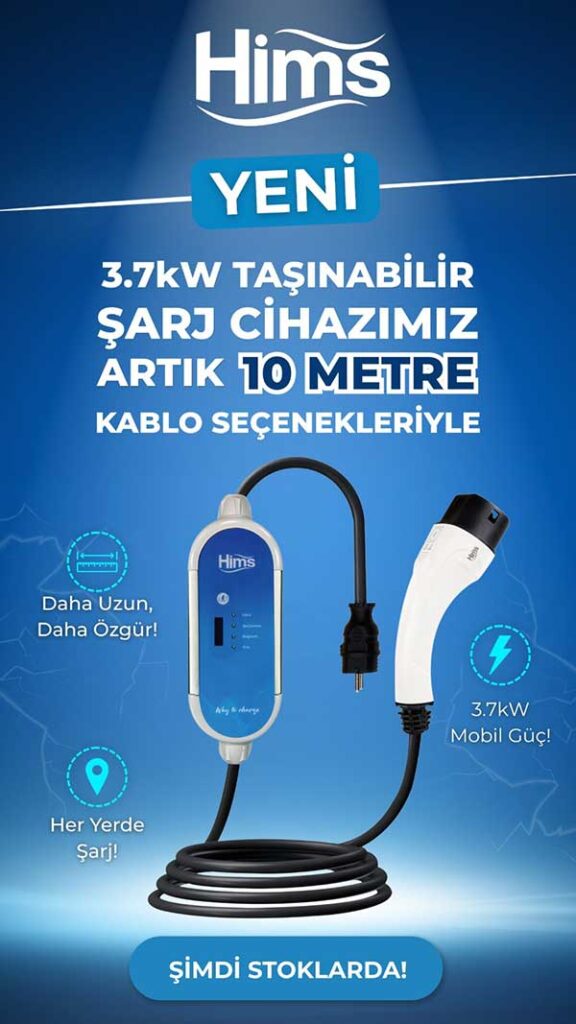 Hims Taşınabilir Şarj Cihazı 3,7 KW HCTK-G-3