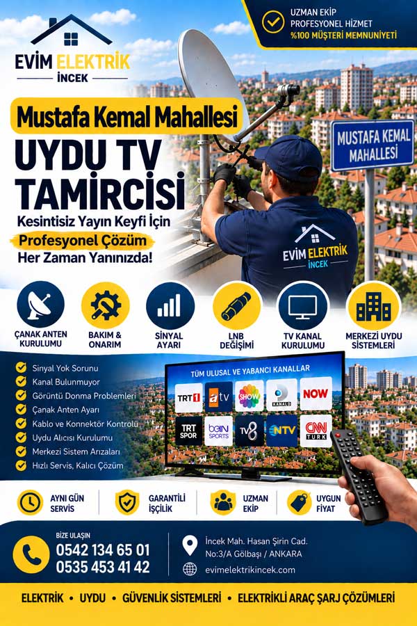 Mustafa Kemal Mahallesi Uydu Tv Tamircisi